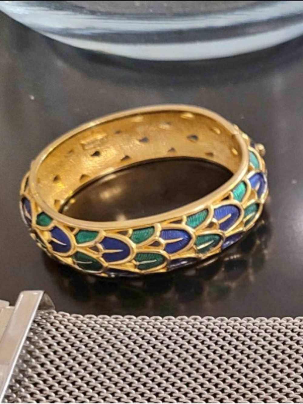 Vintage Marcel Boucher peacock bracelet
